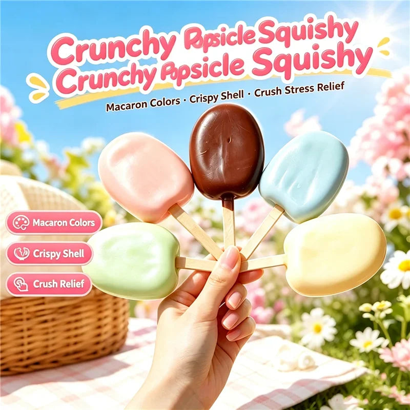 Crunchy Ice Cream Popsicle Squishy