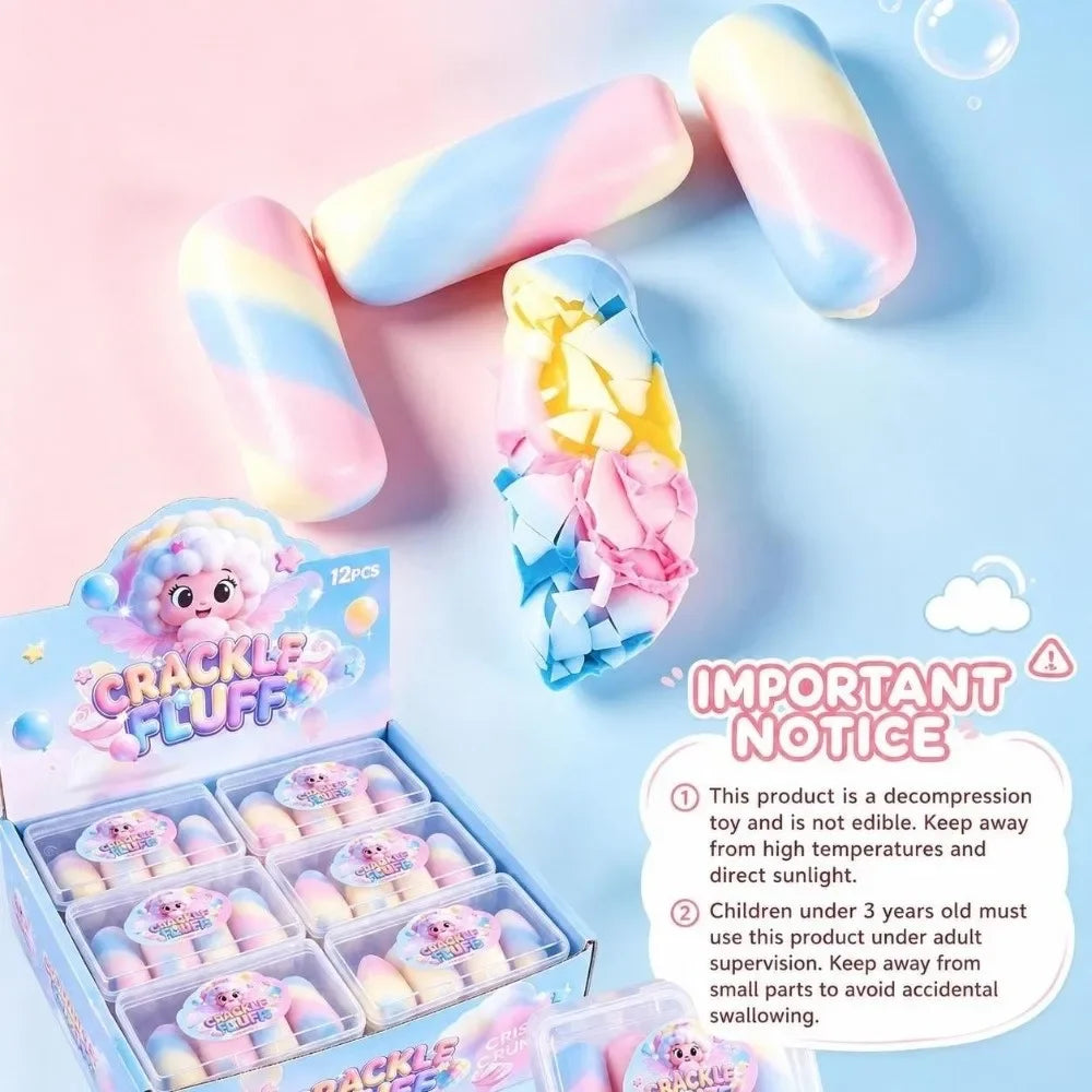 Rainbow Crackle Fluff Squishy