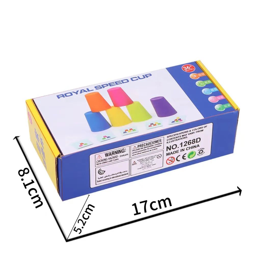 Montessori Color Stacking Cup Game