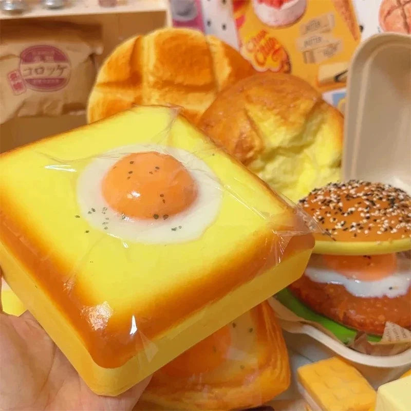 Fried Egg Toast Squishy – Slow Rising