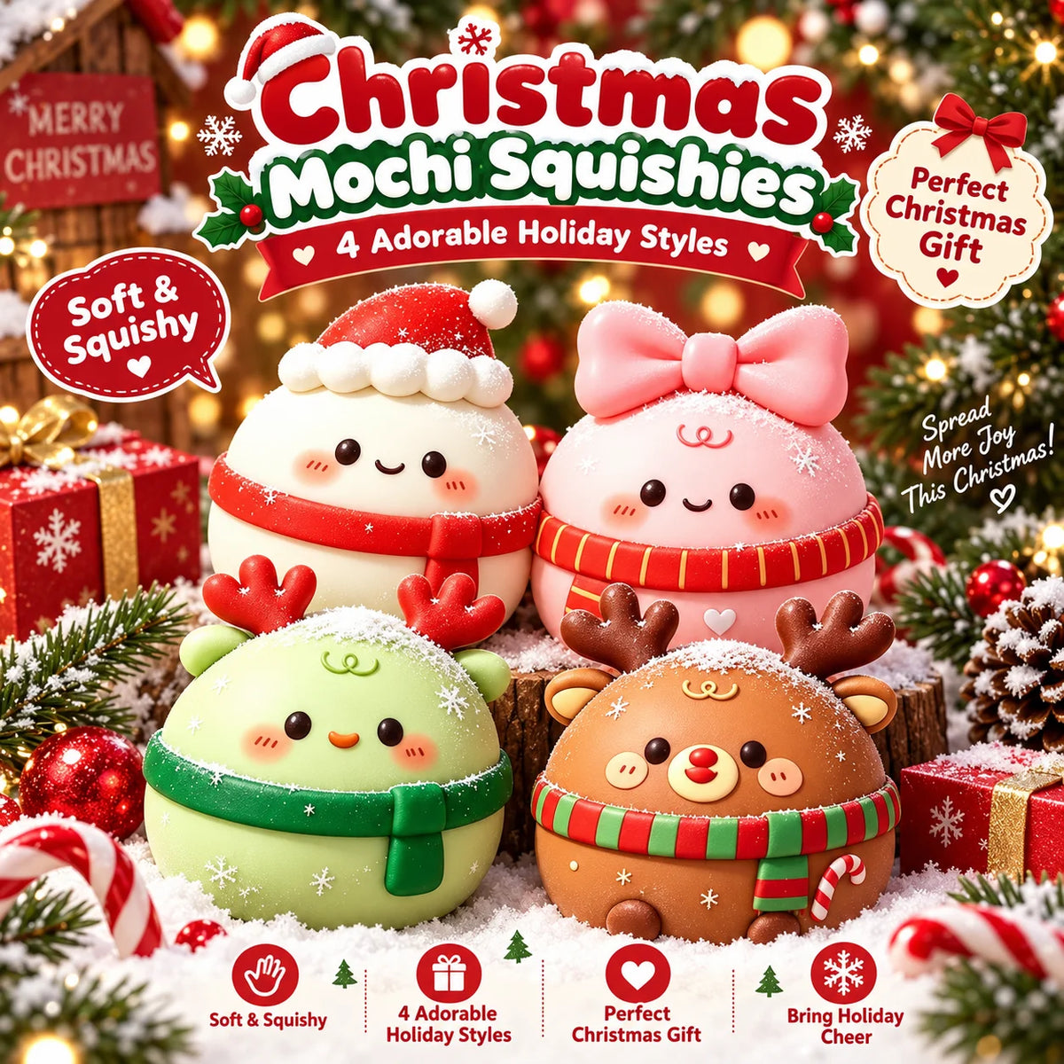 Christmas Mochi Squishy Set – Slow Rising