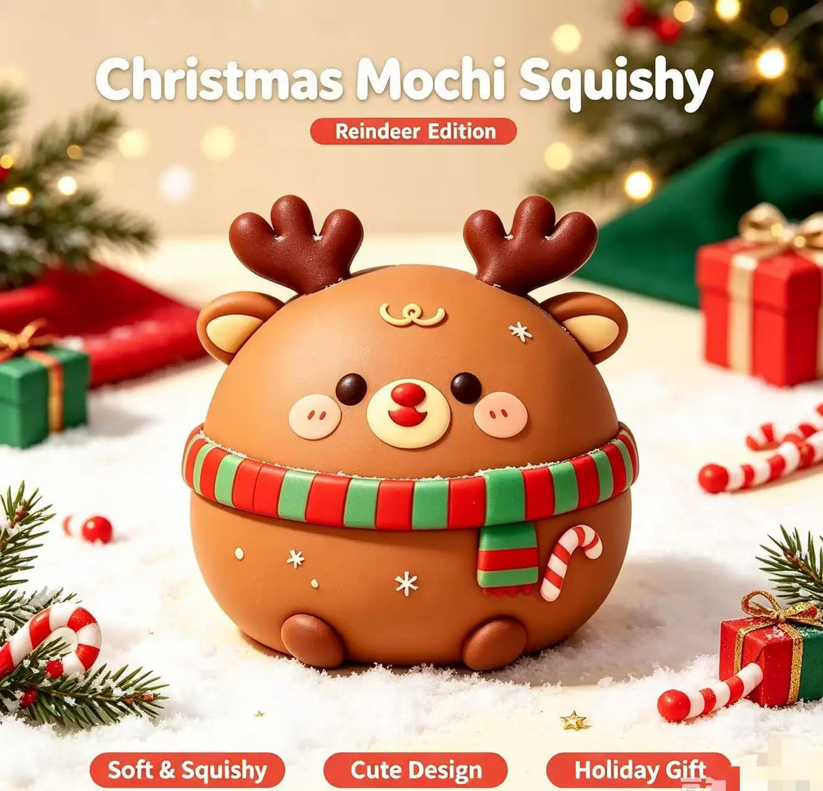 Christmas Mochi Squishy Set – Slow Rising