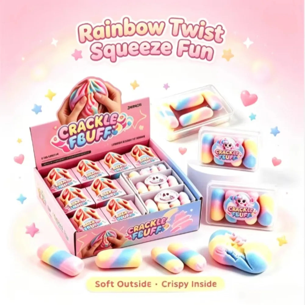 Rainbow Crackle Fluff Squishy