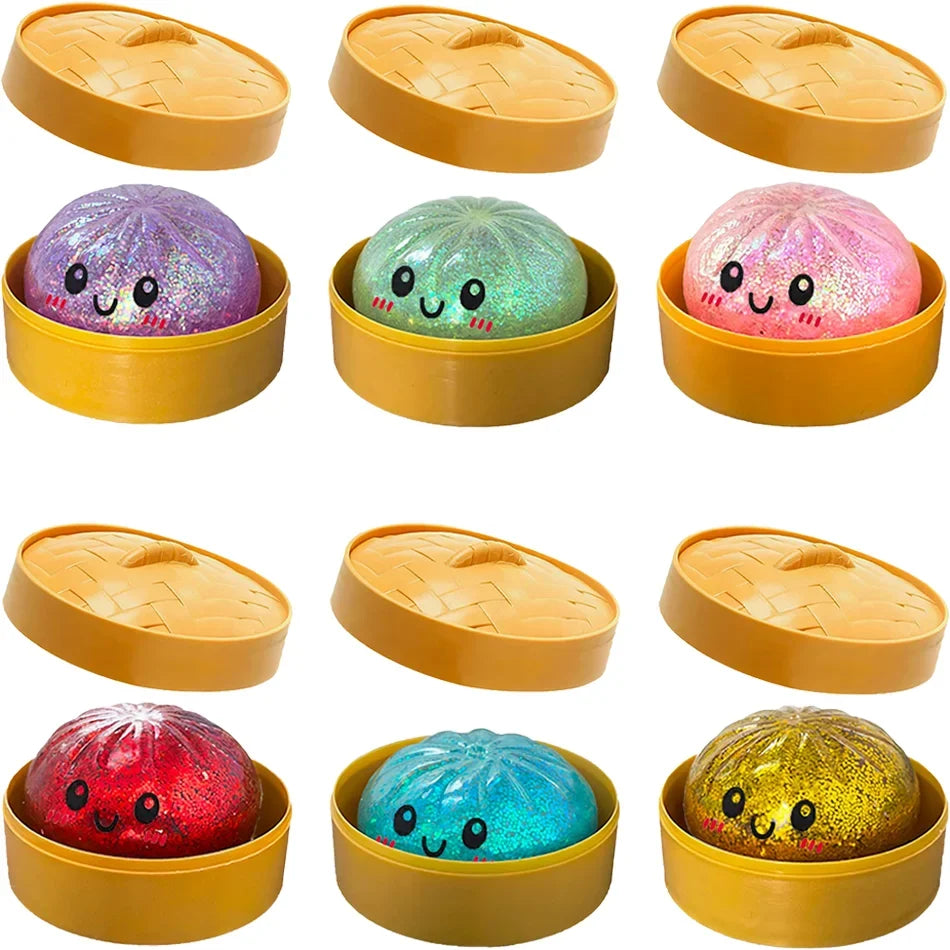 Glitter Dumpling Squishy with Gift Box