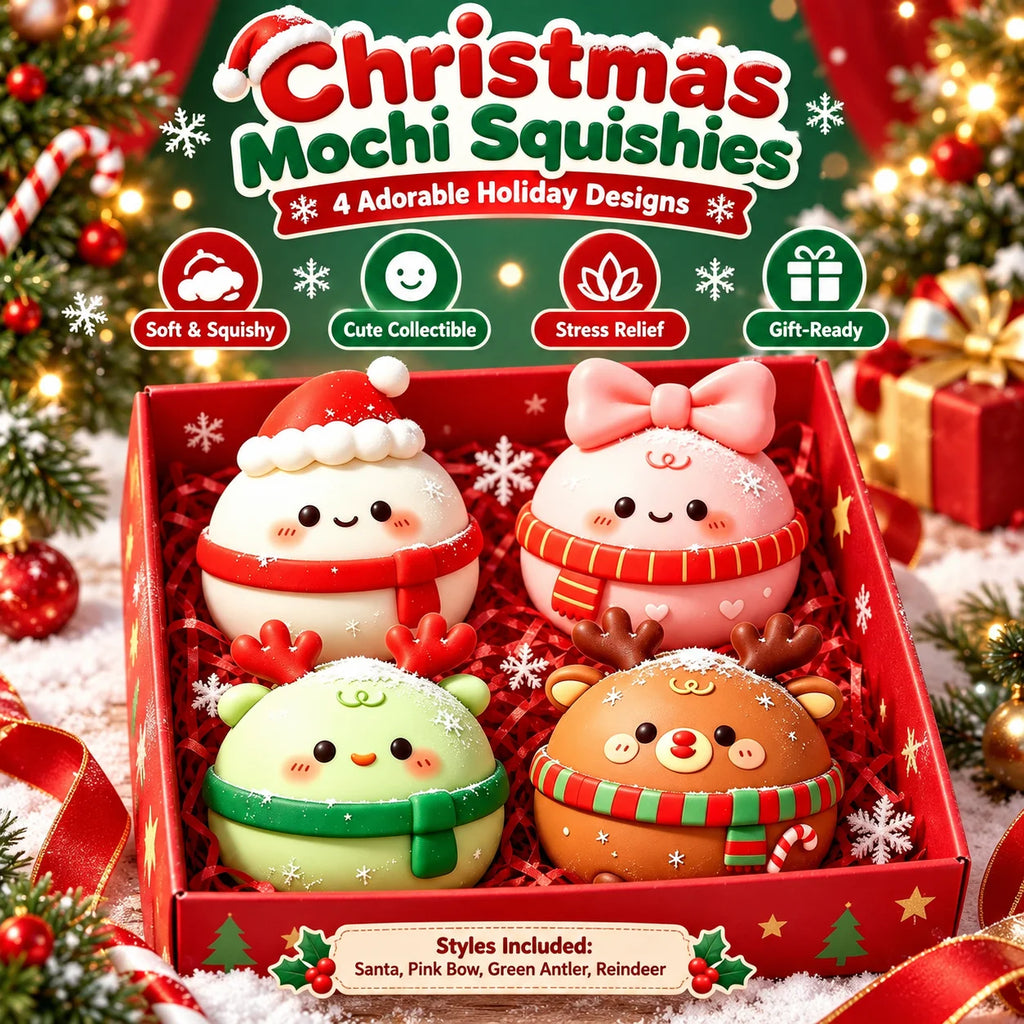 Christmas Mochi Squishy Set – Slow Rising