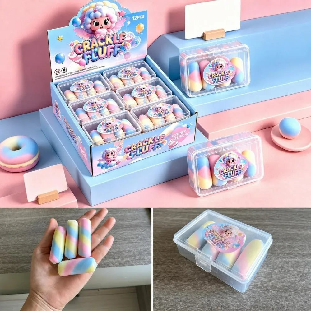 Crunchy Wax Squishy – Cat Paw, Donut & Snowball