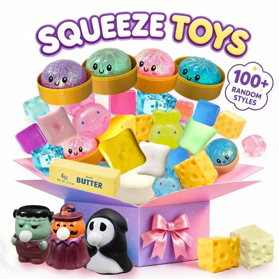 Food Squishy Set – Dumpling, Butter & Toast