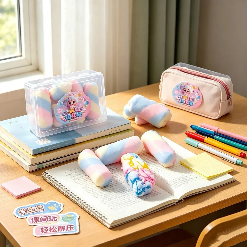 Crunchy Wax Squishy – Cat Paw, Donut & Snowball