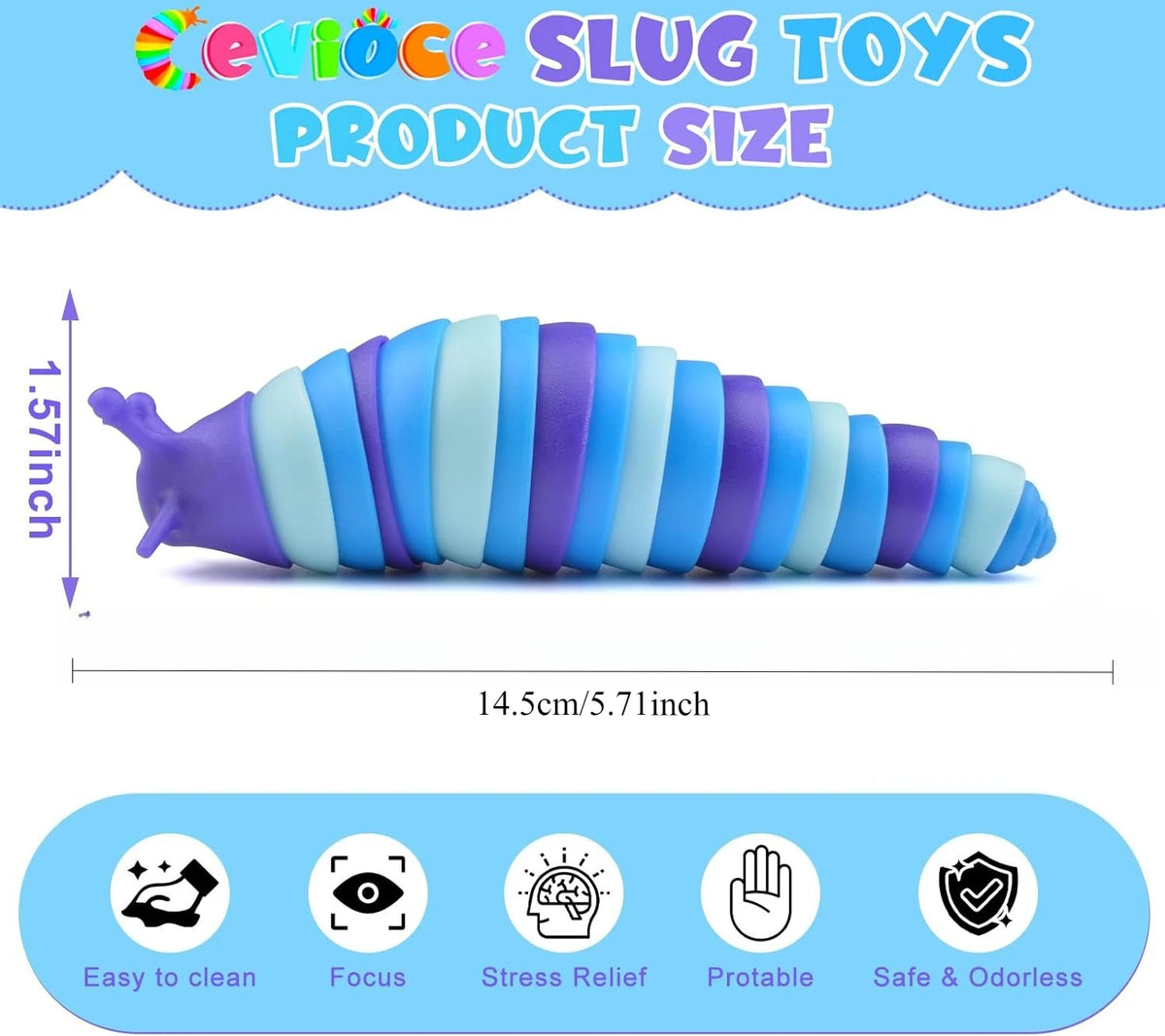 Wiggle Slug Fidget Toy