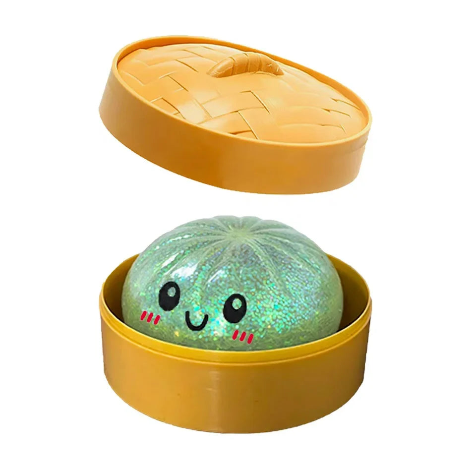 Glitter Dumpling Squishy with Gift Box