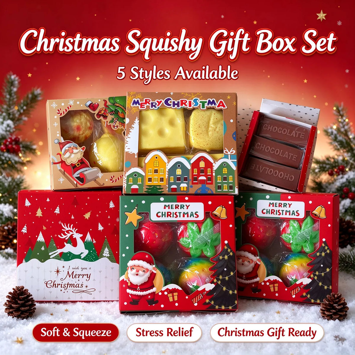 Christmas Treats Squishy Box Set
