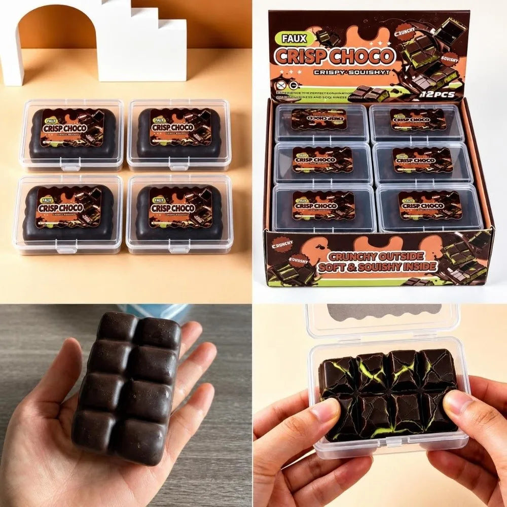 Crunchy Wax Squishy – Cat Paw, Donut & Snowball