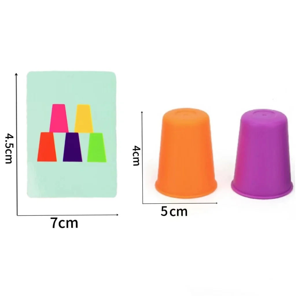 Montessori Color Stacking Cup Game